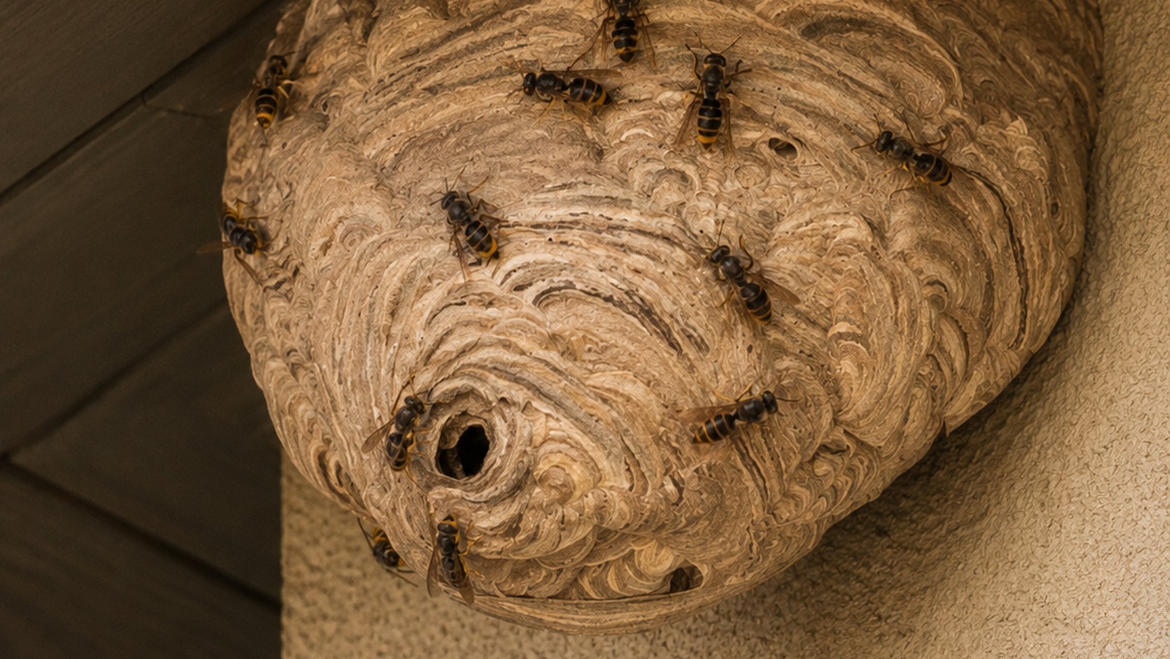 Intervention destruction nid de guepes et frelons